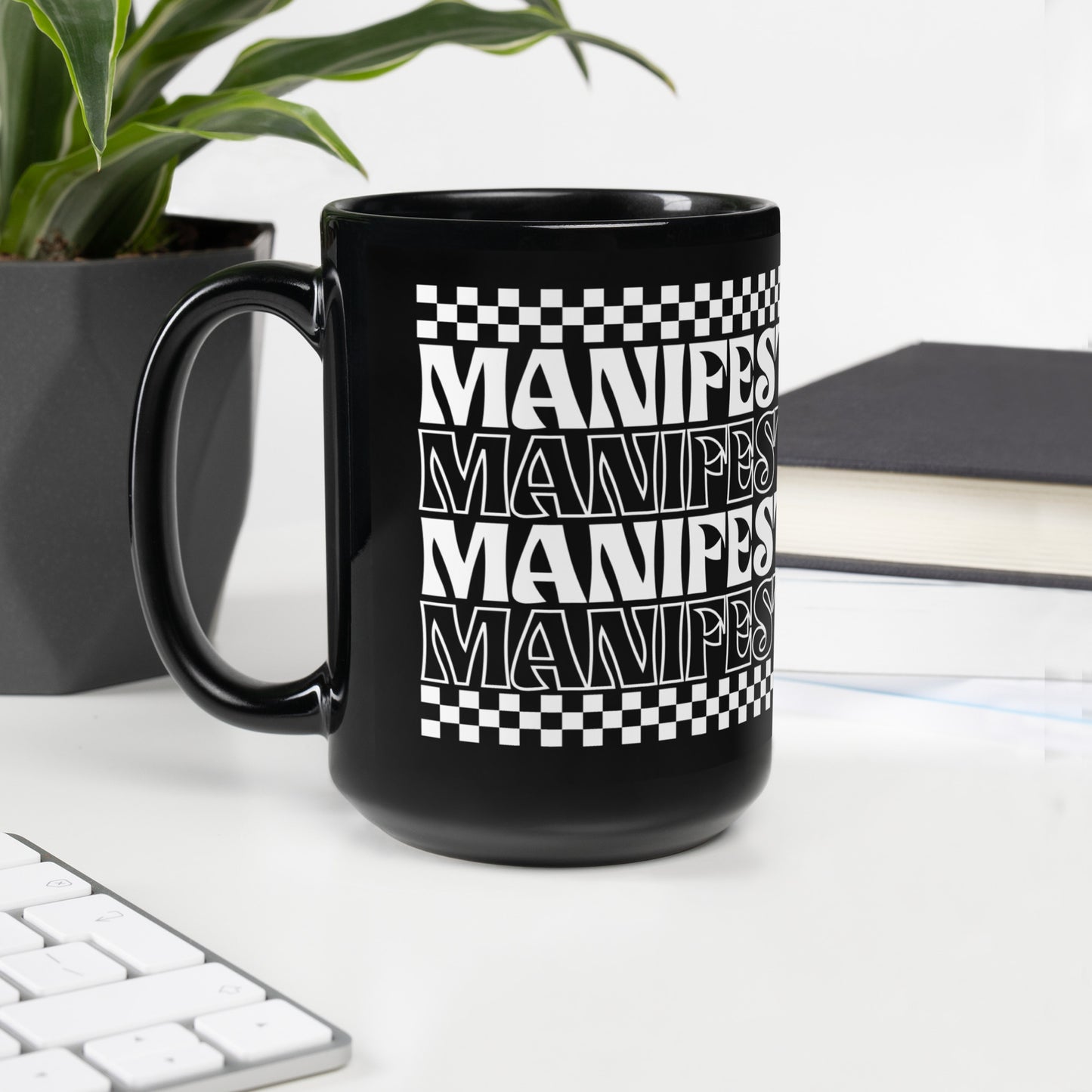 Manifest Retro Black Mug