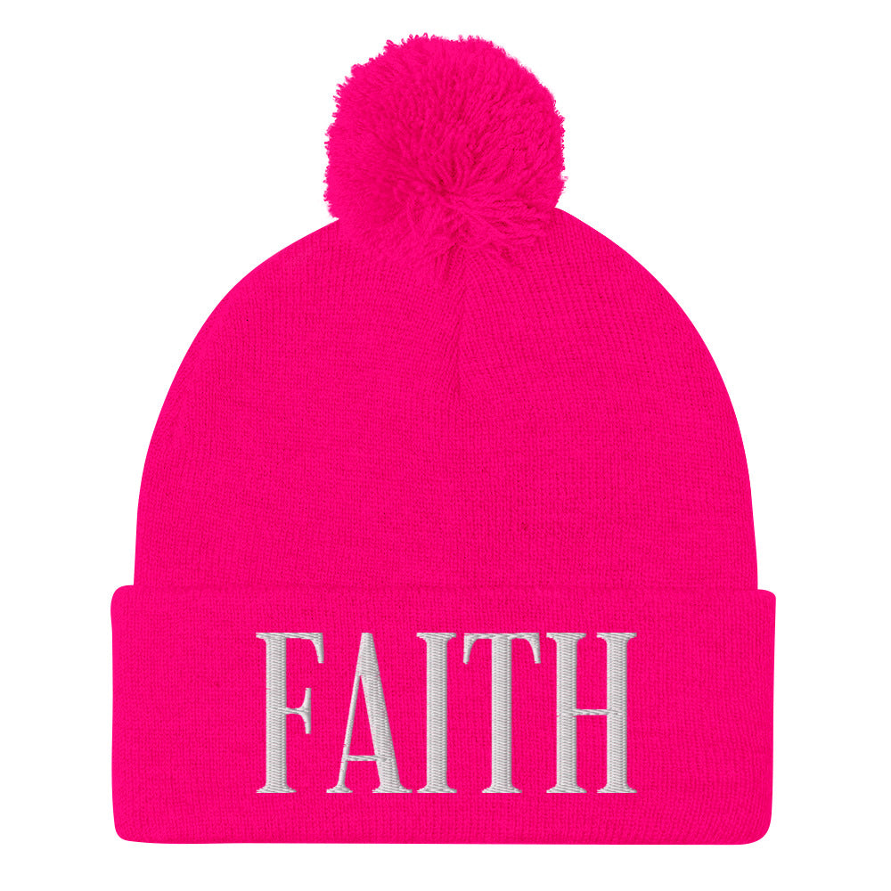 Faith Pom-Pom Beanie