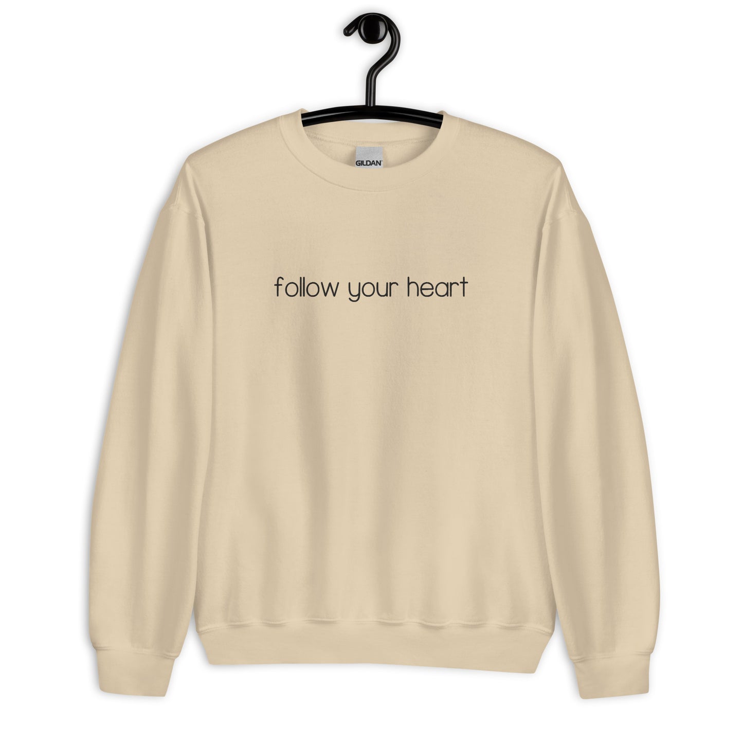Follow Your Heart Embroidered Sweatshirt