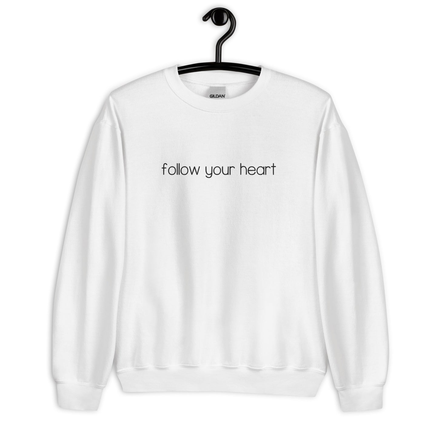 Follow Your Heart Embroidered Sweatshirt