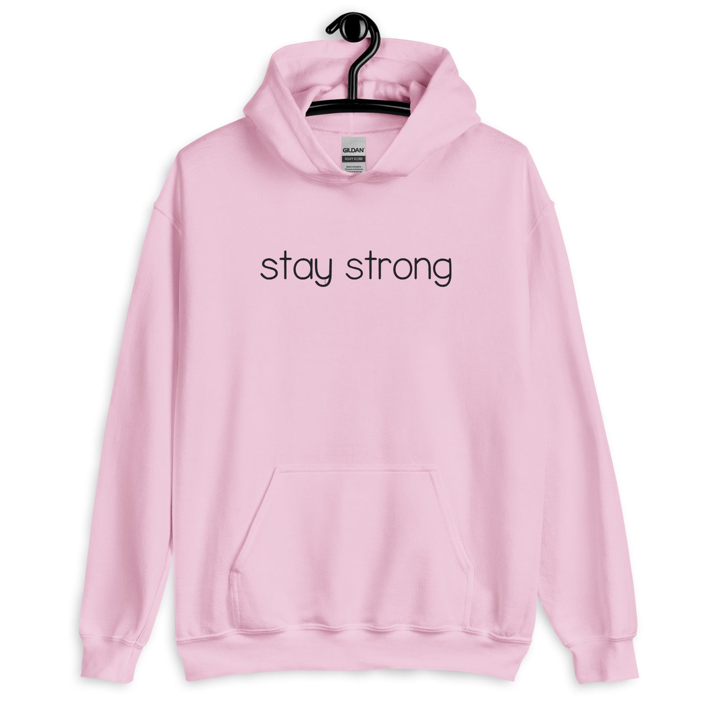Stay Strong Embroidered Hoodie