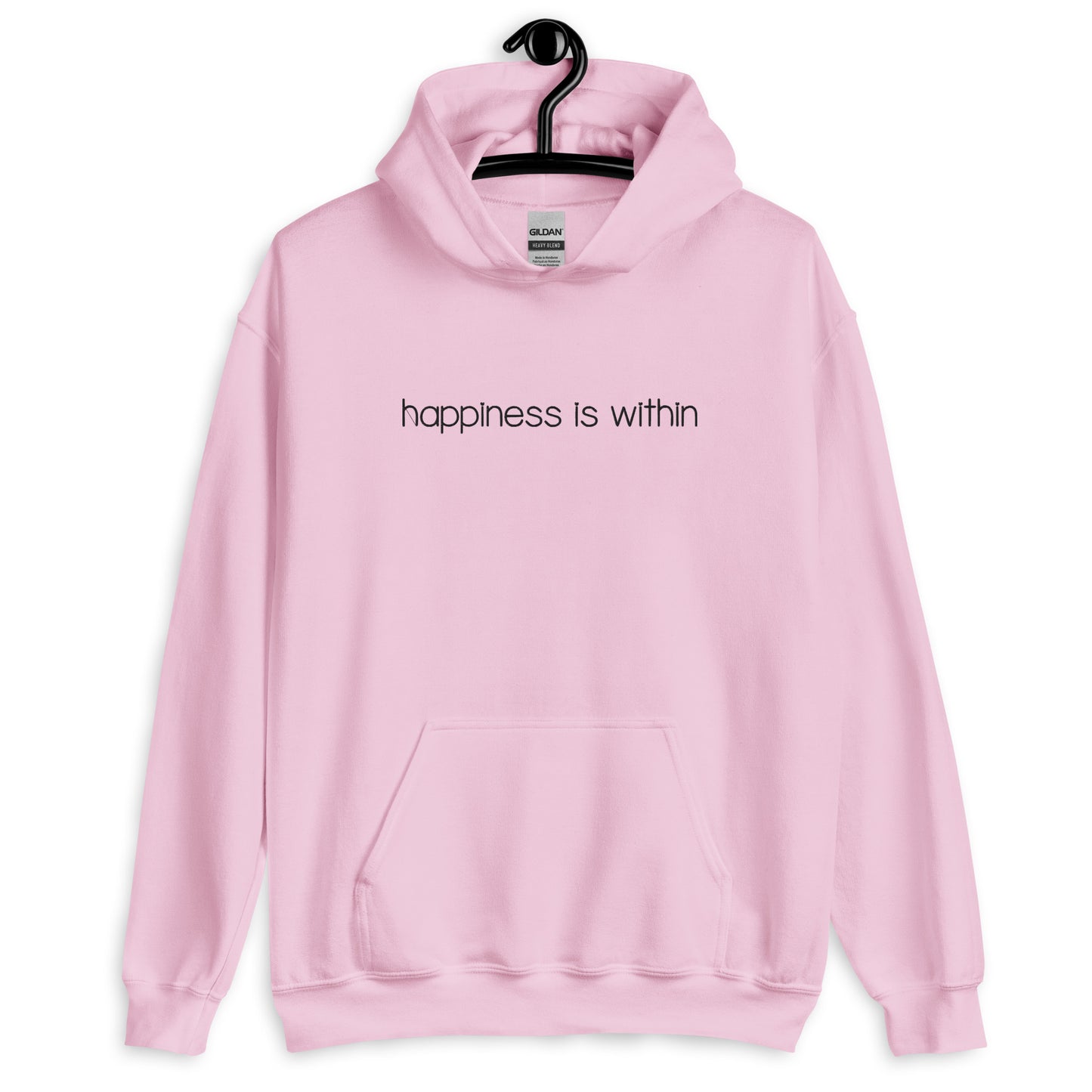 Happiness is Within Embroidered Hoodie