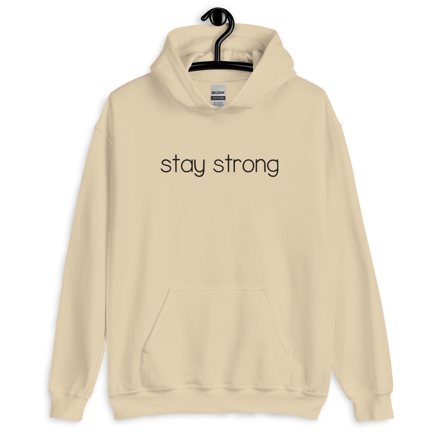 Stay Strong Embroidered Hoodie
