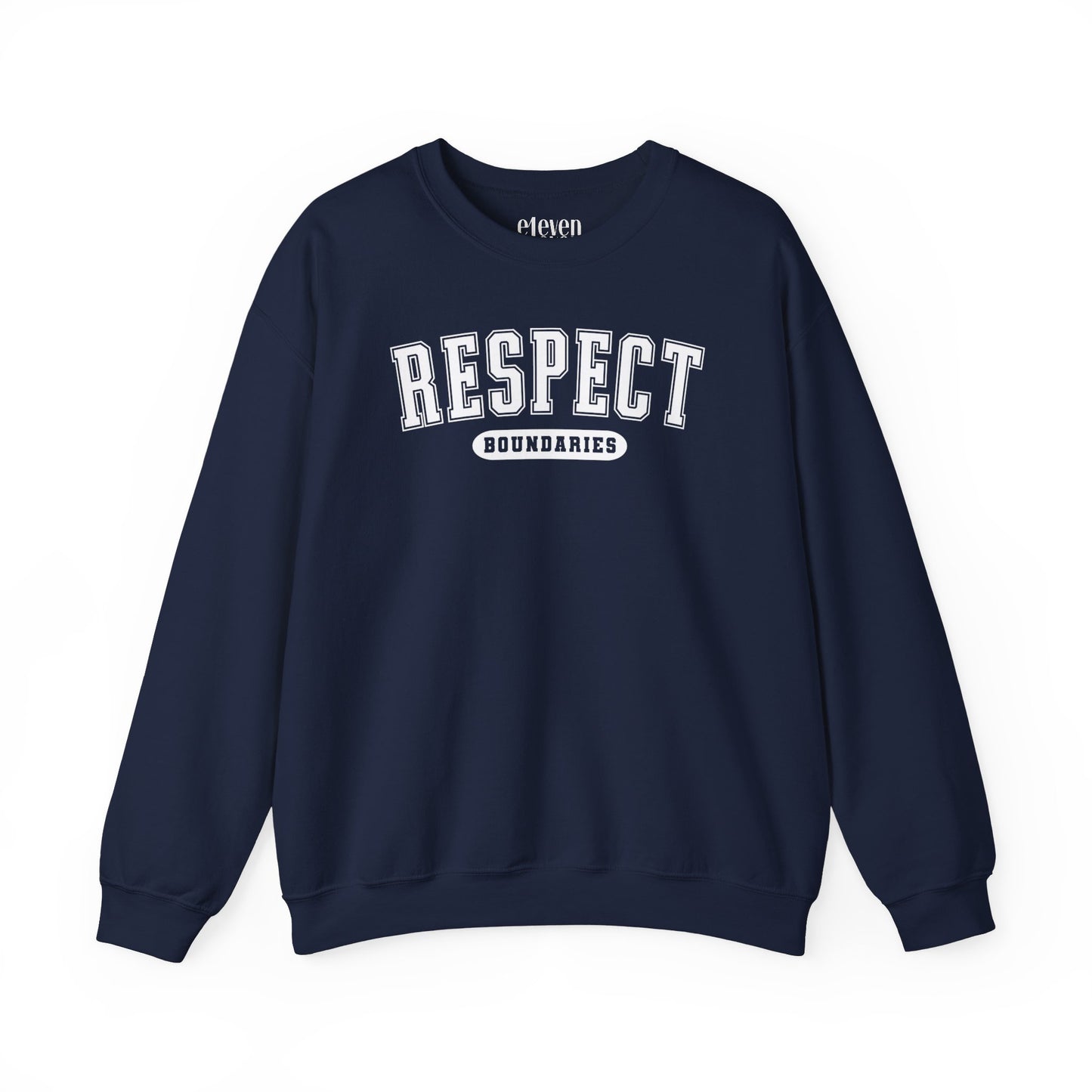 Respect Boundaries Varsity Sweatshirt