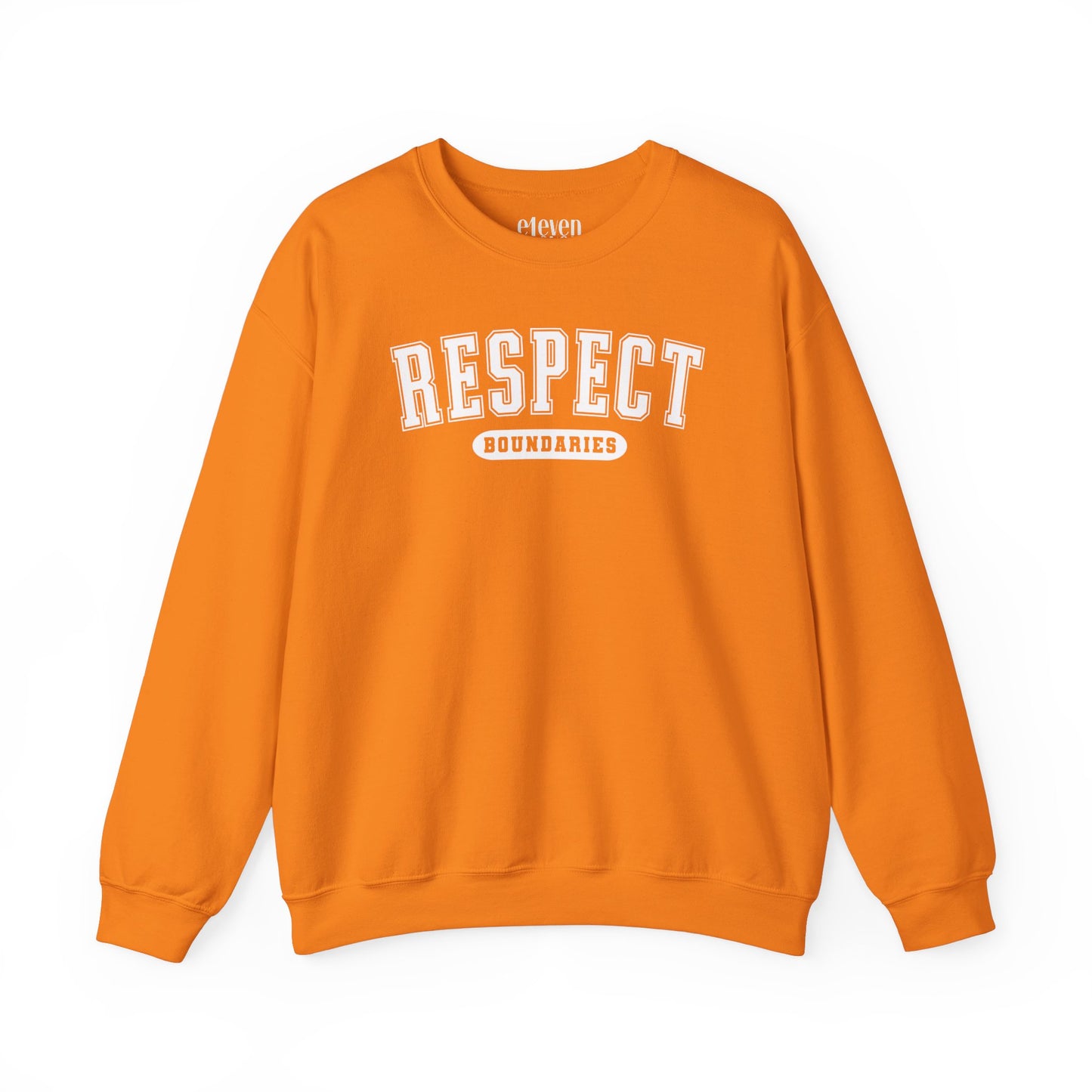 Respect Boundaries Varsity Sweatshirt