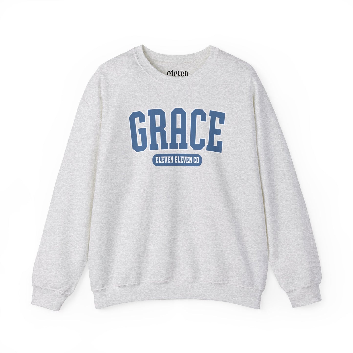 Grace Varsity Sweatshirt | Pastel Blue