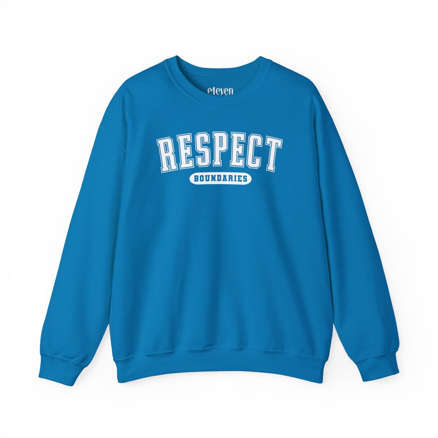 Respect Boundaries Varsity Sweatshirt