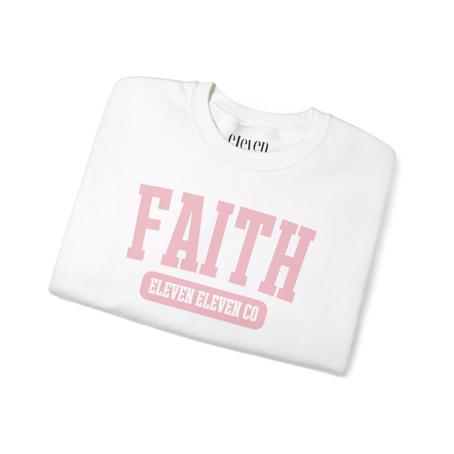 Faith Varsity Sweatshirt | Light Pink