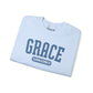 Grace Varsity Sweatshirt | Pastel Blue