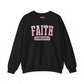 Faith Varsity Sweatshirt | Light Pink