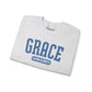 Grace Varsity Sweatshirt | Pastel Blue