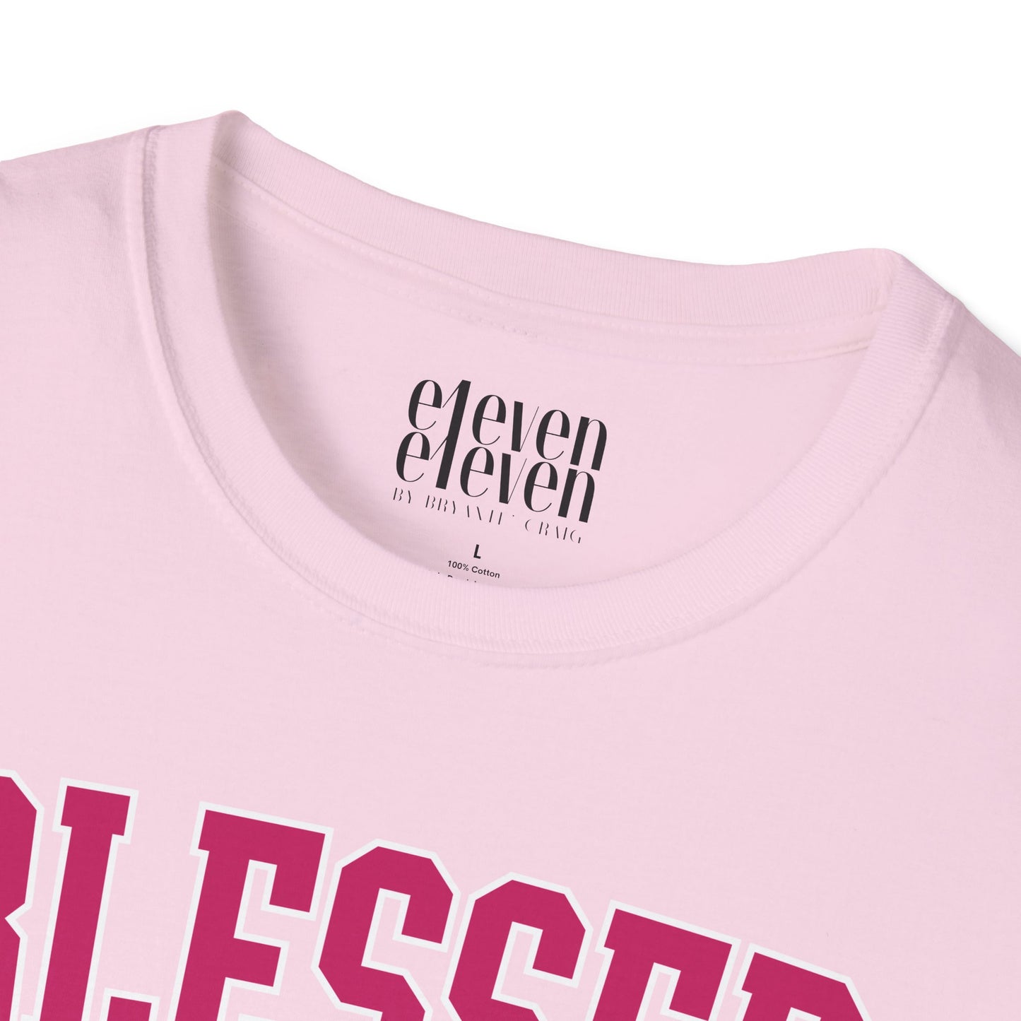 Blessed Varsity T-Shirt  | Dark Pink