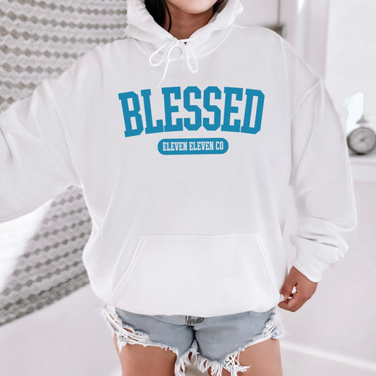 Blessed Varsity Hoodie | Teal