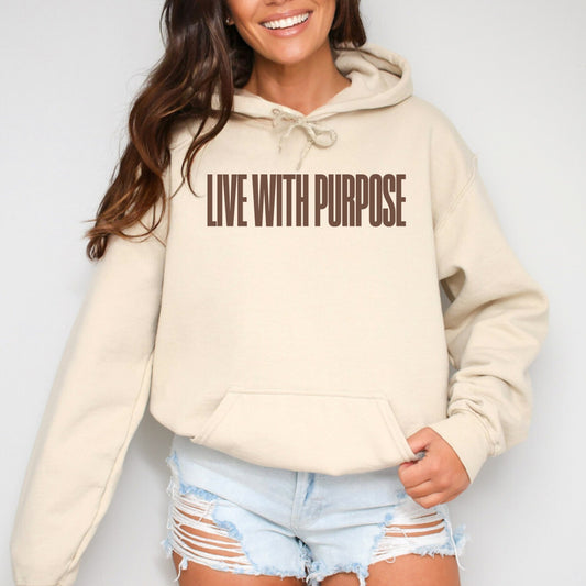 Live With Purpose Hoodie | Brown