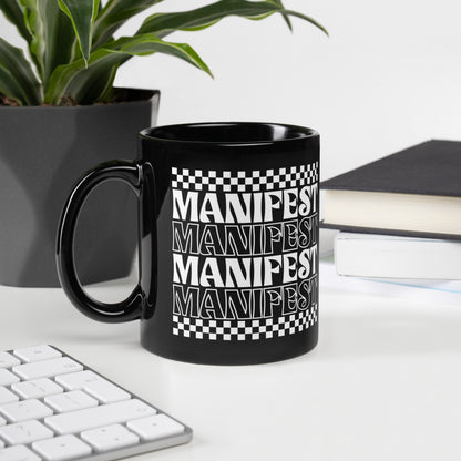Manifest Retro Black Mug