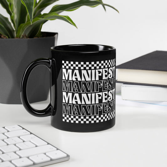 Manifest Retro Black Mug