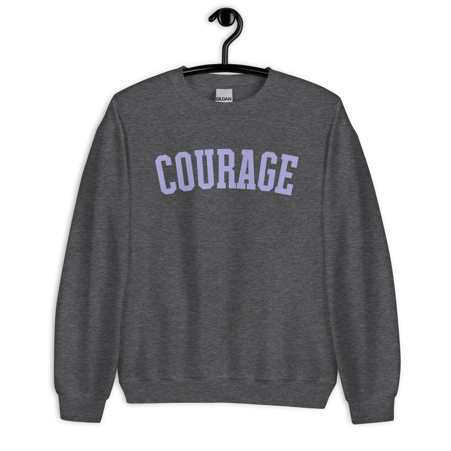 Courage Varsity Sweatshirt | Pastel Purple