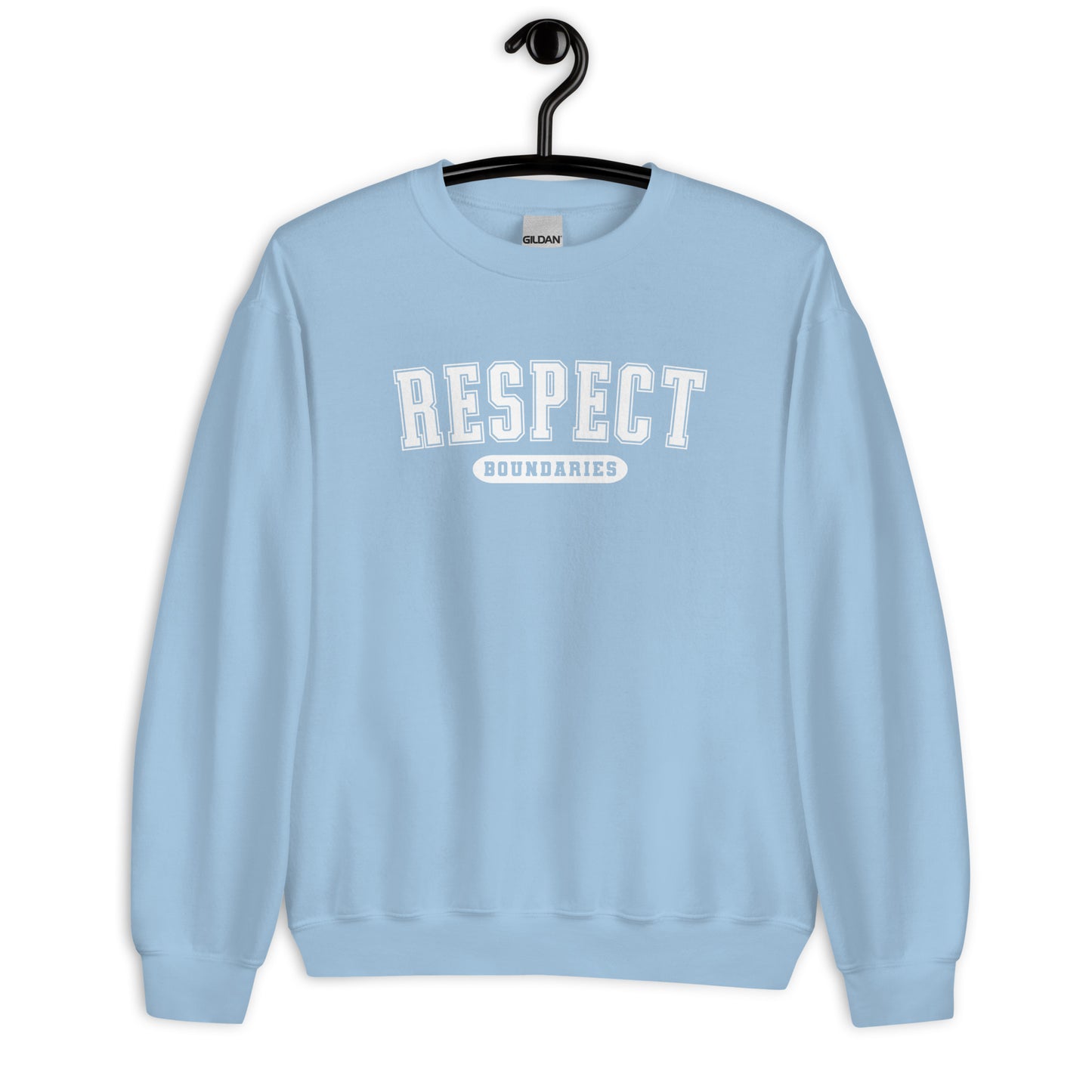 Respect Boundaries Varsity Sweatshirt