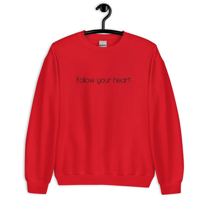 Follow Your Heart Embroidered Sweatshirt