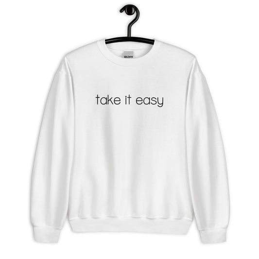 Take It Easy Embroidered Sweatshirt