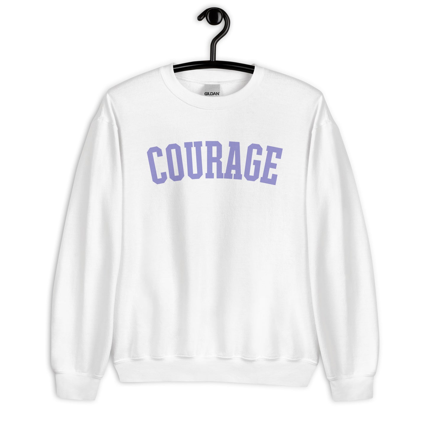 Courage Varsity Sweatshirt | Pastel Purple