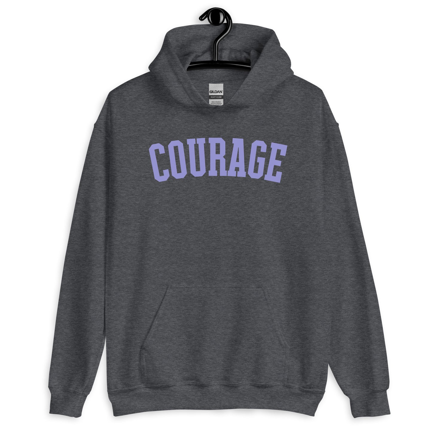 Courage Varsity Hoodie | Pastel Purple
