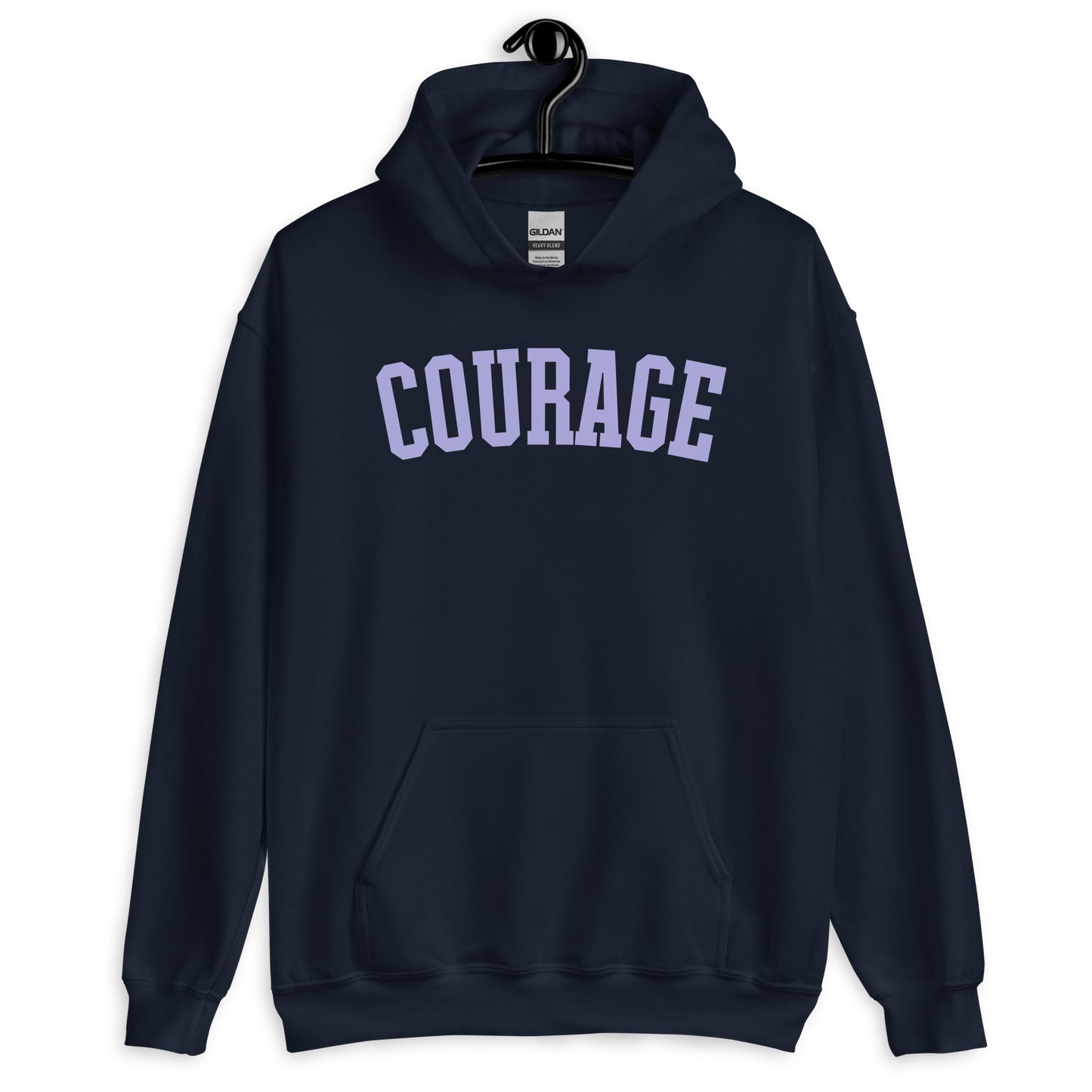 Courage Varsity Hoodie | Pastel Purple