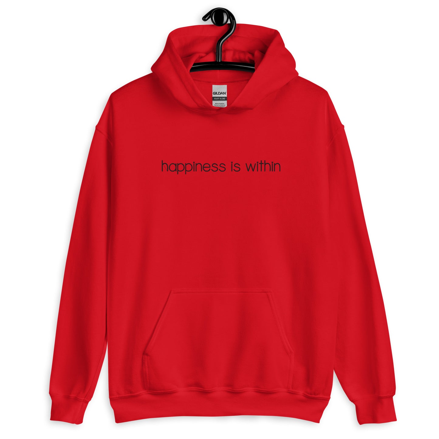 Happiness is Within Embroidered Hoodie