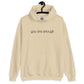 You Are Enough Embroidered Hoodie