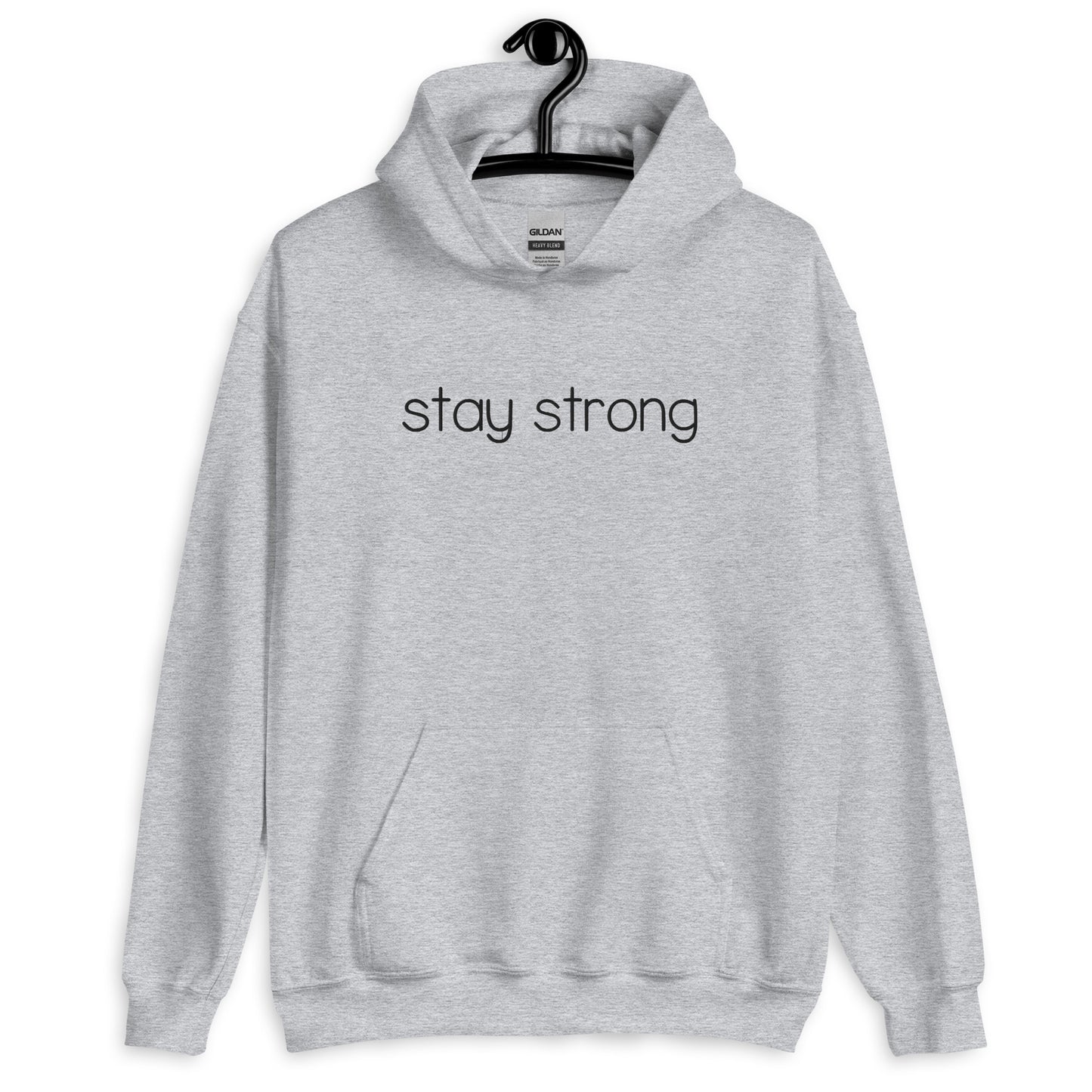 Stay Strong Embroidered Hoodie
