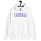 Courage Varsity Hoodie | Pastel Purple