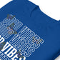 Good Vibes Pattern Tee | Blue Butterflies